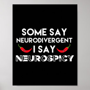 Poster Neurodivertissement Neurospicy Adhd Fun Neurodiver