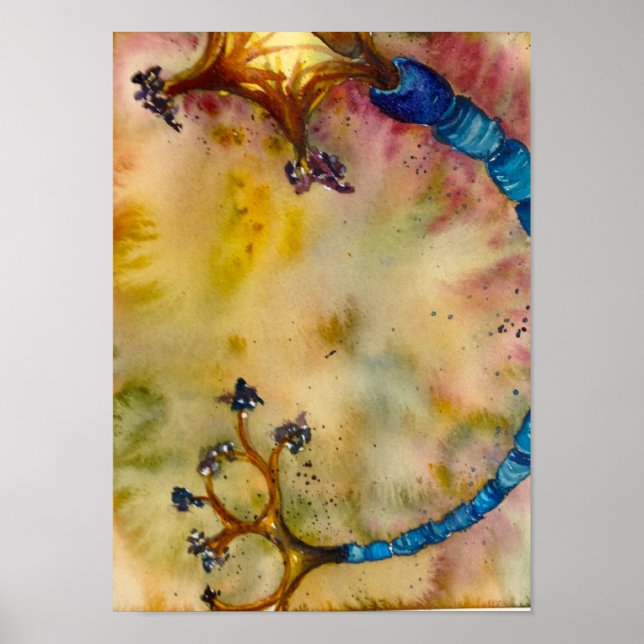 Poster Neuron bleu (Devant)