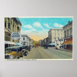 Poster Neuvième vue de rue de rue de Willamette
