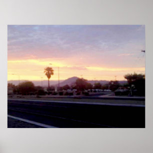 Poster Nevada au coucher du soleil