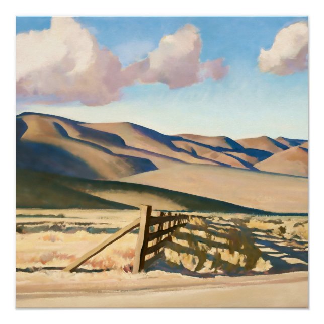 Poster "Nevada Hills" par Maynard Dixon (Devant)