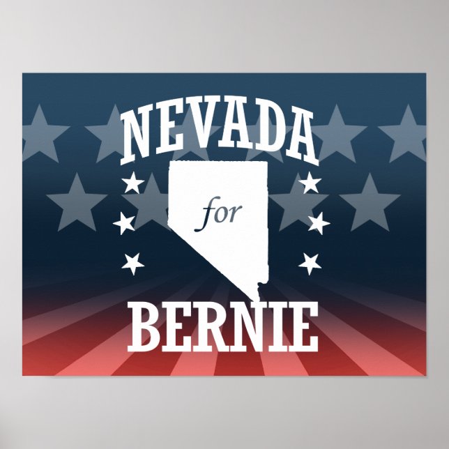 POSTER NEVADA POUR BERNIE SANDERS (Devant)
