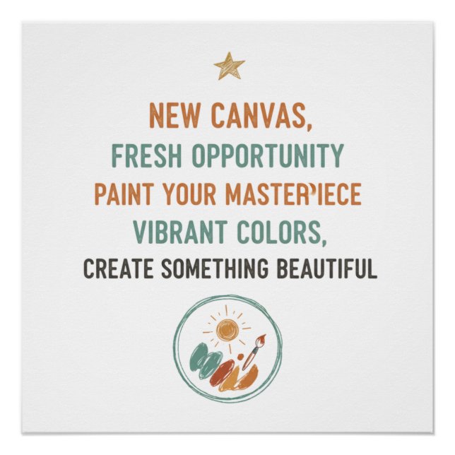 Poster New Canvas Sunrise (Devant)