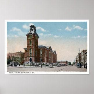 Poster New Castle, Indiana Court House