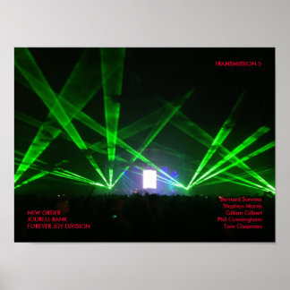 Poster NEW ORDER - FOREVER JOY DIVISION - Jodrell Bank