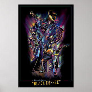 Poster "New Orleans - Café noir"