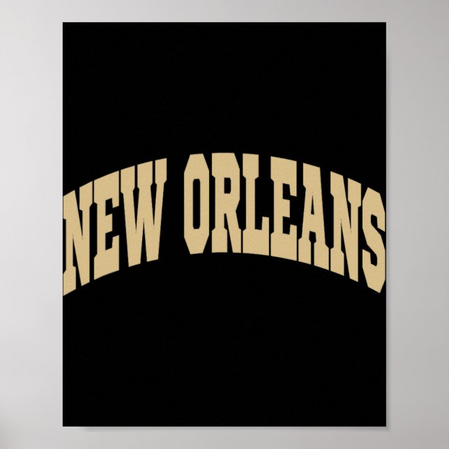 Poster New Orleans - Throwback Design - Clic  (Devant)