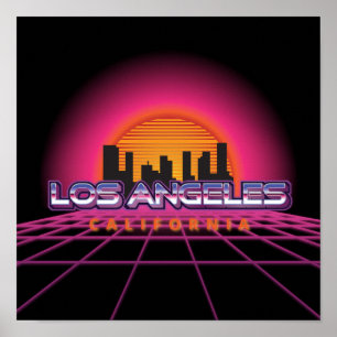 Poster New Wave Retro Los Angeles