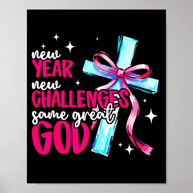 Poster New Year New Challenges Sam Great God Christian Ne (Devant)