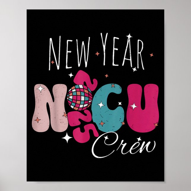 Poster New Year Nicu Nurse Crew Celebration Uni-adults -  (Devant)