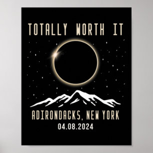Poster New York 2024 Total Éclipse solaire 1