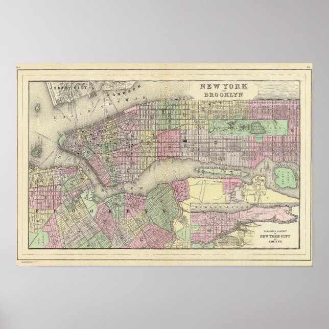 Poster New York, Brooklyn 2 (Devant)