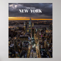 New York City At Night Skyline - États-Unis