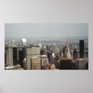 Poster New York City avec Chrysler Building