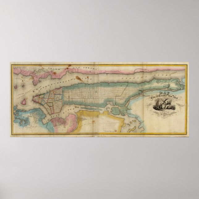 Poster New York City & Comté (Devant)