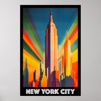 Poster, New York City, Empire State Building
