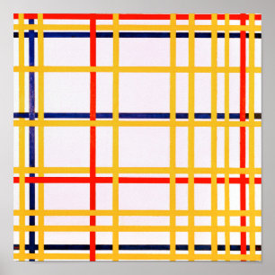 Poster New York City I Piet Mondrian