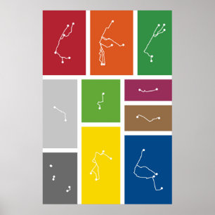 Poster New York City - Palettes de transport en commun