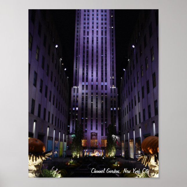 Poster New York City Photographie Channel Gardens NYC (Devant)