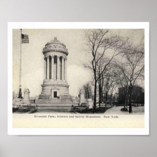 Poster New York City, Riverside Park Monument, 1905