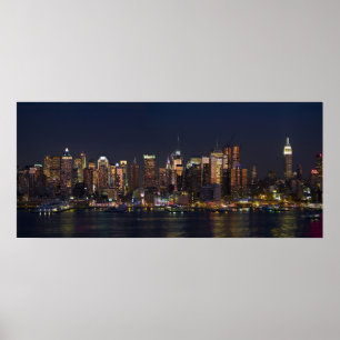 Poster New York City Skyline Panorama 08