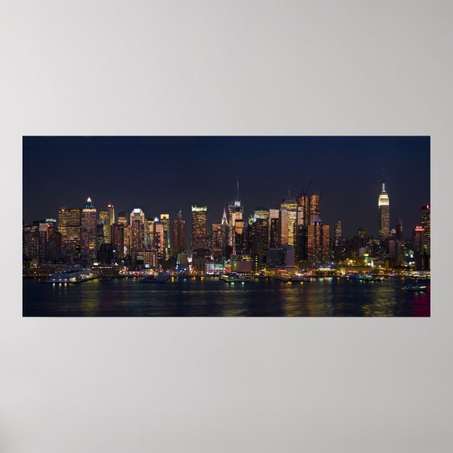 Poster New York City Skyline Panorama 08 (Devant)