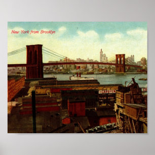 Poster New York de Brooklyn, cru