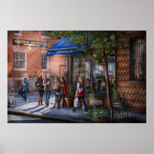 Poster New York - Magasin - Greenwich Village - Jefferey'