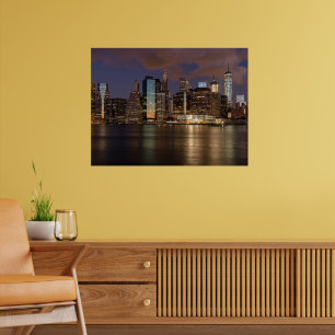 Poster New York Skyline la nuit