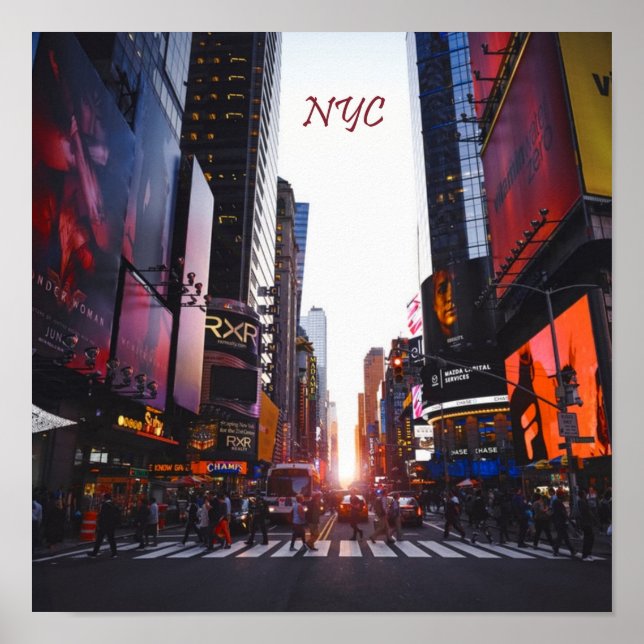 Poster New York Times Carré (Devant)