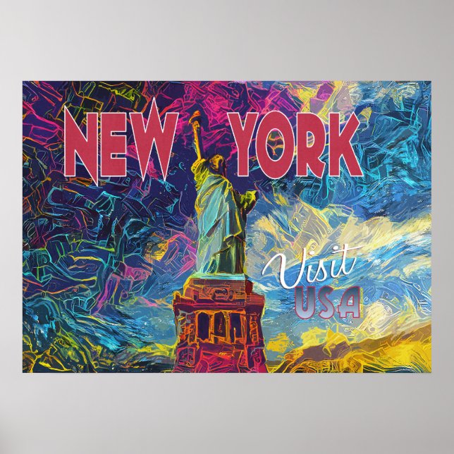 Poster New York, Visite USA... (Devant)