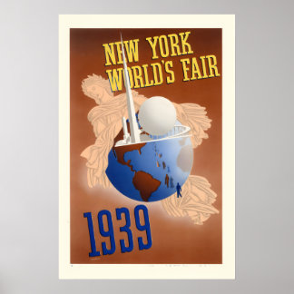 Poster New York World's Fair 1939 Classic NYC Vintage