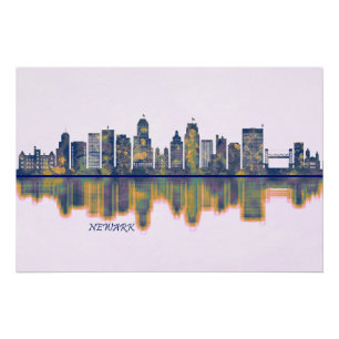 Poster Newark Skyline
