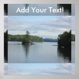 Poster Newfound Lake Jolie New Hampshire