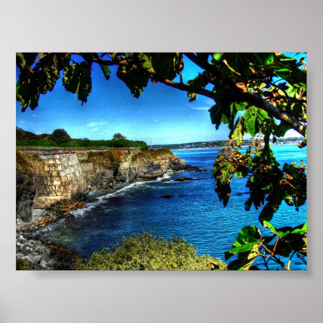 Poster Newport Cliff Walk - (Devant)