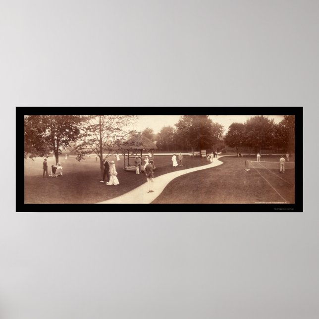Poster Newport, RI Casino Photo 1902 (Devant)