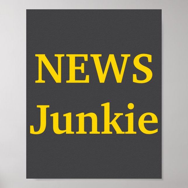 Poster News Junkie  (Devant)