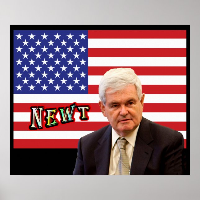 Poster NEWT - Rouge, blanc et bleu (Devant)