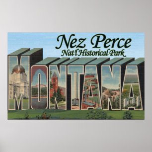 Poster Nez Perce Nat'l Park, Montana