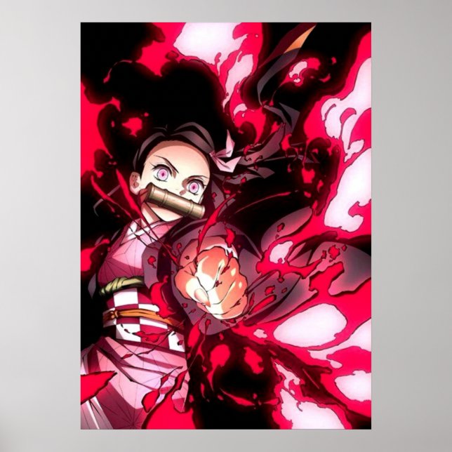 Poster Nezuko Blood Demon Art Demon Slayer (Devant)