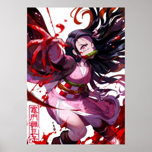 Poster Nezuko Kamado Demon Slayer (Devant)