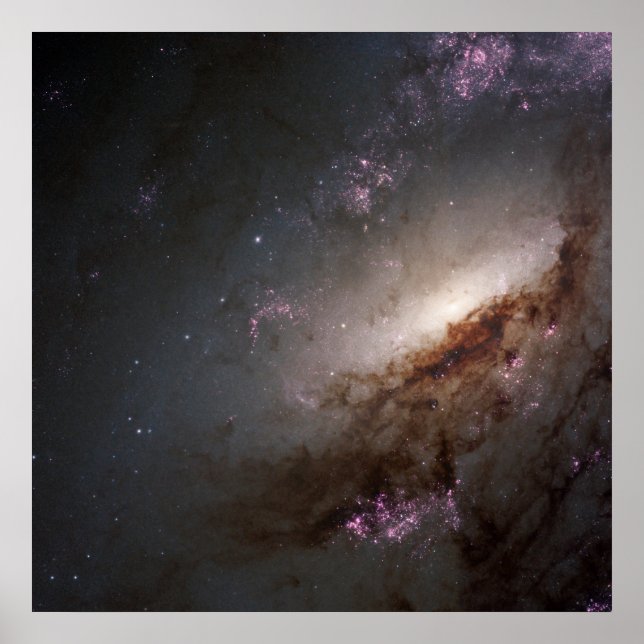 Poster Ngc 4258 Sous Formation D'Étoiles Intenses. (Devant)