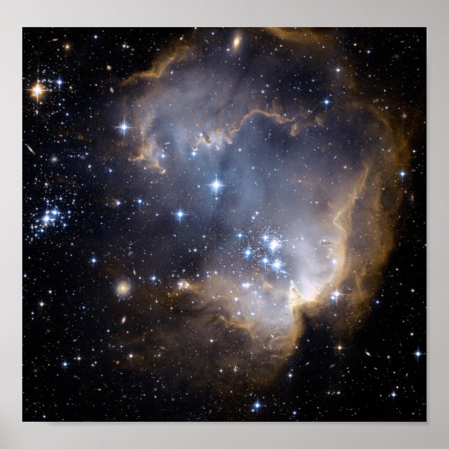 Poster NGC 602 étoiles brillantes NASA (Devant)