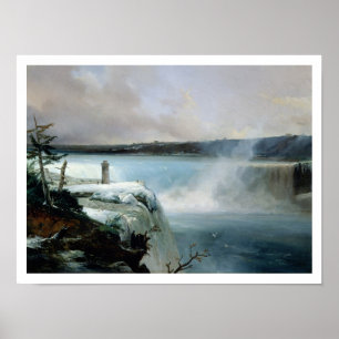Poster Niagara Falls, c.1837-40 (huile sur toile)