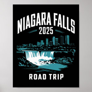 Poster Niagara Falls Road Trip 2025 Voyage en famille ami