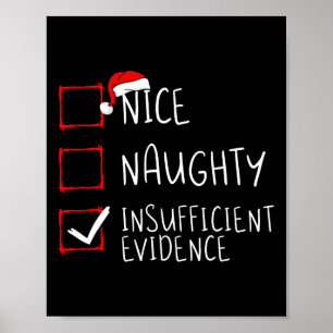 Poster Nice coquine insuffisance de preuves Noël père Noë