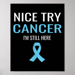 Poster Nice Essayez Cancer Protéine Cancer Sensibilisatio