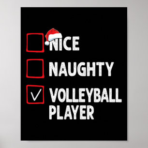 Poster Nice Joueur de volley-ball coquin Garçons Fille de