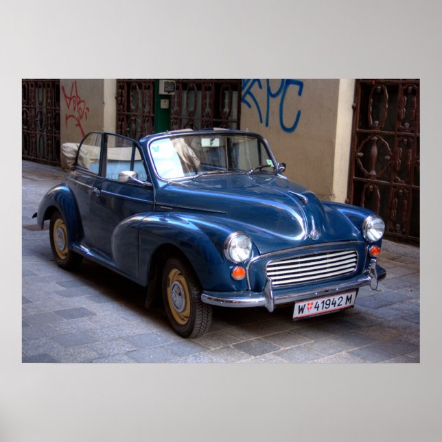 Poster Nice Morris Mineure Tourisme Convertible (Devant)