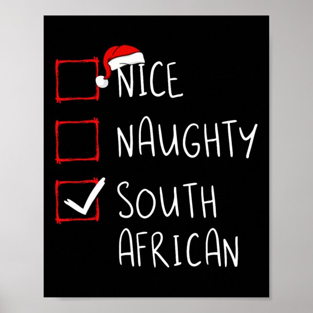 Poster Nice Naughty Afrique du Sud Noël Afrique du Sud (Devant)